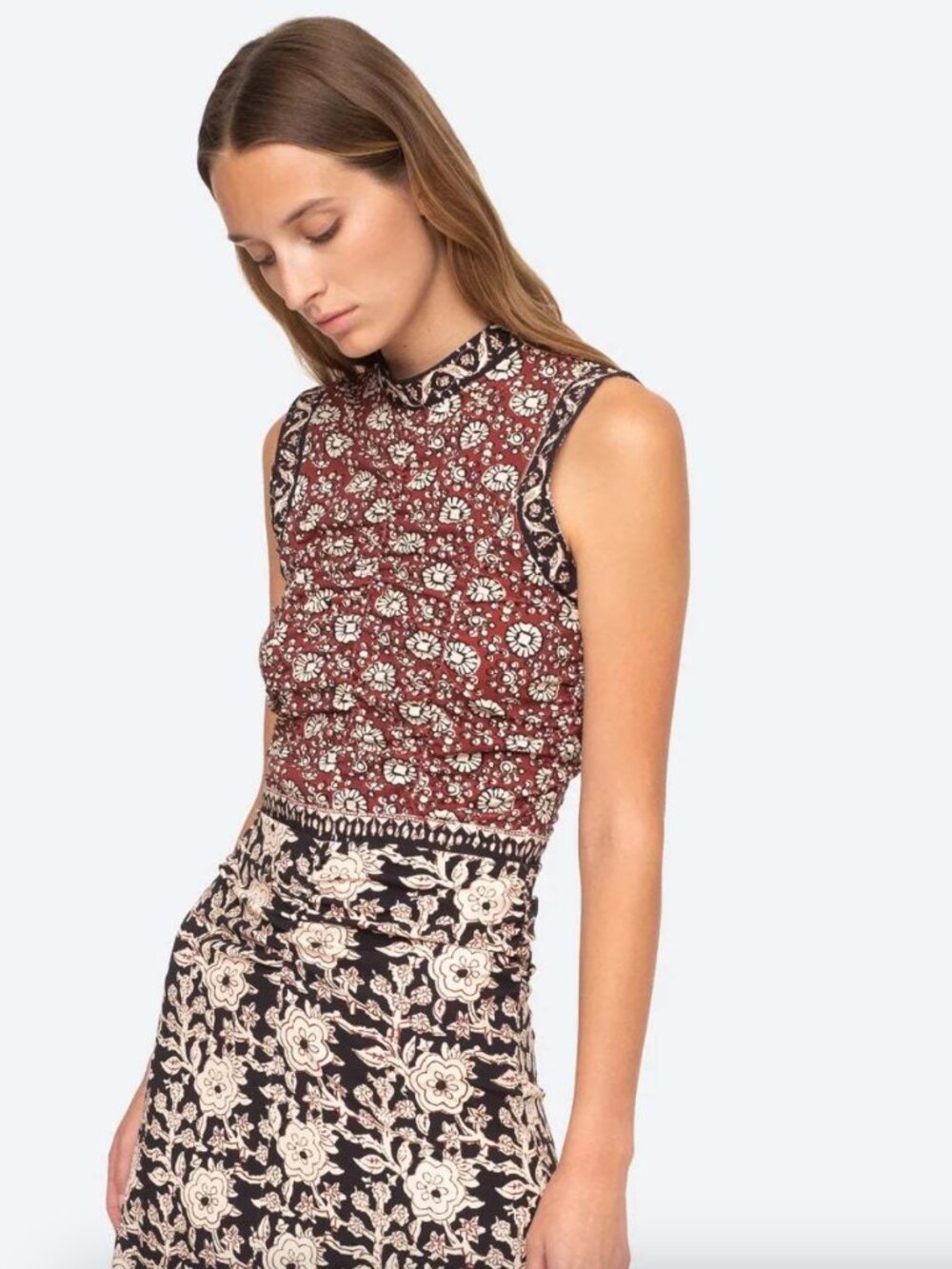 ISO Sea New York Danae Print Sleeveless Dress